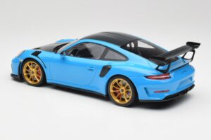Porsche 911 991.2 GT3 RS Weissach Package Mėlynas & Auksiniai Ratai Minichamps 1:18 153068232 Metalas - nuotrauka 5 iš 6