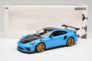 Porsche 911 991.2 GT3 RS Weissach Package Mėlynas & Auksiniai Ratai Minichamps 1:18 153068232 Metalas - nuotrauka 6 iš 6