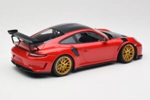 Porsche 911 991.2 GT3 RS Weissach Package Guards Red Auksiniai Magnio Ratlankiai Minichamps 1:18 153068236 Metalas - nuotrauka 2 iš 6