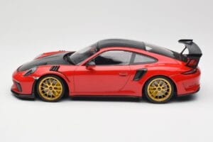Porsche 911 991.2 GT3 RS Weissach Package Guards Red Auksiniai Magnio Ratlankiai Minichamps 1:18 153068236 Metalas - nuotrauka 3 iš 6