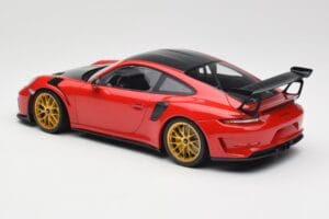 Porsche 911 991.2 GT3 RS Weissach Package Guards Red Auksiniai Magnio Ratlankiai Minichamps 1:18 153068236 Metalas - nuotrauka 5 iš 6
