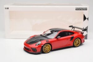 Porsche 911 991.2 GT3 RS Weissach Package Guards Red Auksiniai Magnio Ratlankiai Minichamps 1:18 153068236 Metalas - nuotrauka 6 iš 6