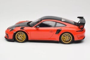 Porsche 911 991.2 GT3 RS Weissach Package Lava Orange Auksiniai Magnio Ratlankiai Minichamps 1:18 153068227 Metalas - nuotrauka 3 iš 6