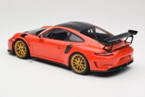 Porsche 911 991.2 GT3 RS Weissach Package Lava Orange Auksiniai Magnio Ratlankiai Minichamps 1:18 153068227 Metalas - nuotrauka 5 iš 6