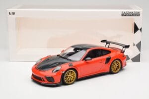 Porsche 911 991.2 GT3 RS Weissach Package Lava Orange Auksiniai Magnio Ratlankiai Minichamps 1:18 153068227 Metalas - nuotrauka 6 iš 6