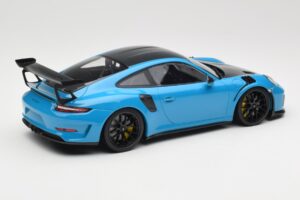 Porsche 911 991.2 GT3 RS Weissach Package Shark Blue Juodi Magnio Ratlankiai Minichamps 1:18 153068224 Metalas - nuotrauka 2 iš 6