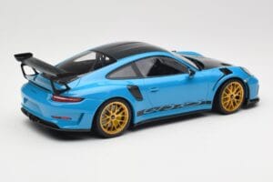 Porsche 911 991.2 GT3 RS Weissach Package Shark Blue Wording Auksiniai Magnio Ratlankiai Minichamps 1:18 153068237 Metalas - nuotrauka 2 iš 6