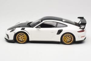 Porsche 911 991.2 GT3 RS Weissach Package Baltas Auksiniai Magnio Ratlankiai Minichamps 1:18 153068238 Metalas - nuotrauka 3 iš 6