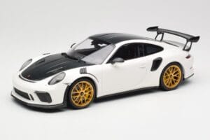 Porsche 911 991.2 GT3 RS Weissach Package Baltas Auksiniai Magnio Ratlankiai Minichamps 1:18 153068238 Metalas