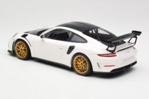 Porsche 911 991.2 GT3 RS Weissach Package Baltas Auksiniai Magnio Ratlankiai Minichamps 1:18 153068238 Metalas - nuotrauka 5 iš 6
