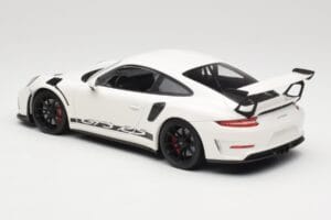 Porsche 911 991.2 GT3 RS Baltas su Juodais Ratais Minichamps 1:18 155068224 Metalas - nuotrauka 5 iš 6