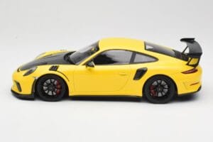 Porsche 911 991.2 GT3 RS Geltonas su Juodais Ratais Minichamps 1:18 155068231 Metalas - nuotrauka 3 iš 6