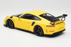 Porsche 911 991.2 GT3 RS Geltonas su Juodais Ratais Minichamps 1:18 155068231 Metalas - nuotrauka 5 iš 6