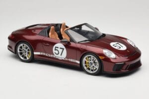 Porsche 911 991.2 Speedster Heritage Edition Cherry Metallic GT Spirit 1:18 GT929 Derva - nuotrauka 4 iš 6
