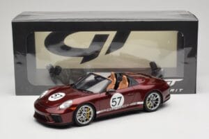 Porsche 911 991.2 Speedster Heritage Edition Cherry Metallic GT Spirit 1:18 GT929 Derva - nuotrauka 6 iš 6