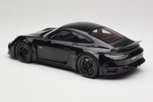 Porsche 911 992 Brabus 900 Rocket-R Obsidian Black GT Spirit 1:18 GT502 Derva - nuotrauka 5 iš 6