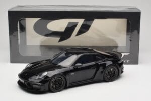Porsche 911 992 Brabus 900 Rocket-R Obsidian Black GT Spirit 1:18 GT502 Derva - nuotrauka 6 iš 6