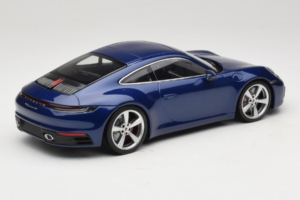 Porsche 911 992 Carrera 4S Blue Metallic Minichamps 1:18 153067327 Metalas - nuotrauka 2 iš 6