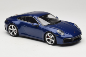 Porsche 911 992 Carrera 4S Blue Metallic Minichamps 1:18 153067327 Metalas - nuotrauka 4 iš 6
