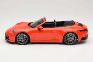 Porsche 911 992 Carrera 4S Kabrioletas Oranžinis Minichamps 1:18 155067334 Metalas - nuotrauka 3 iš 6