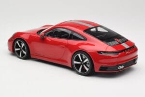 Porsche 911 992 Carrera 4S Carmine Red Minichamps 1:18 155067326 Metalas - nuotrauka 5 iš 6