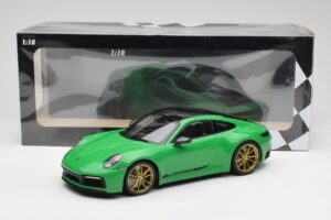 Porsche 911 992 Carrera 4S Python Green Minichamps 1:18 155067325 Metalas - nuotrauka 6 iš 6