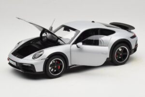 Porsche 911 992 Dakar Ice Grey Metallic Norev 1:18 187242 Metalas - nuotrauka 2 iš 8