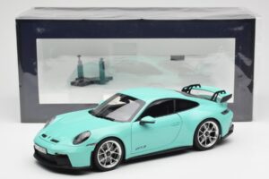 Porsche 911 992 GT3 Mint Žalias Norev 1:18 187316 Metalas - nuotrauka 8 iš 8