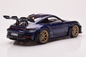 Porsche 911 992 GT3 RS Gentian Mėlynas Metalinis Norev 1:18 187363 Metalas - nuotrauka 3 iš 8