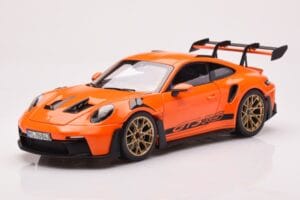Porsche 911 992 GT3 RS Gulf Oranžinis Norev 1:18 187360 Metalas