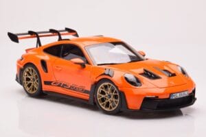 Porsche 911 992 GT3 RS Gulf Oranžinis Norev 1:18 187360 Metalas - nuotrauka 6 iš 8