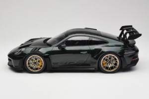 Porsche 911 992 GT3 RS Jet Green Metallic Black Norev 1:12 127532 Metalas - nuotrauka 3 iš 6