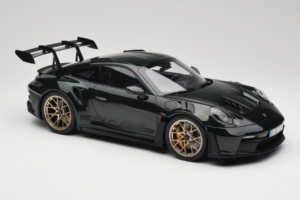 Porsche 911 992 GT3 RS Jet Green Metallic Black Norev 1:12 127532 Metalas - nuotrauka 4 iš 6