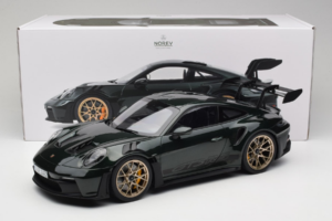 Porsche 911 992 GT3 RS Jet Green Metallic Black Norev 1:12 127532 Metalas - nuotrauka 6 iš 6