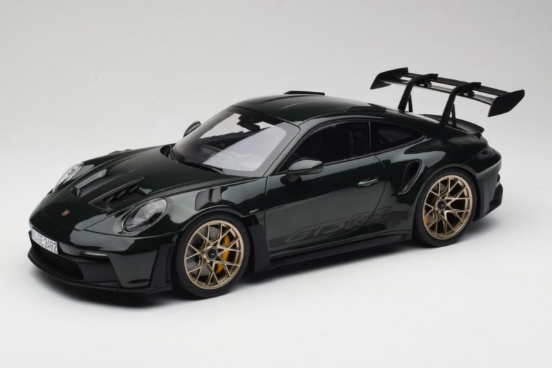 Porsche 911 992 GT3 RS Jet Green Metallic Black Norev 1:12 127532 Metalas
