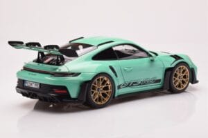 Porsche 911 992 GT3 RS Mint Žalias Norev 1:18 187362 Metalas - nuotrauka 3 iš 8