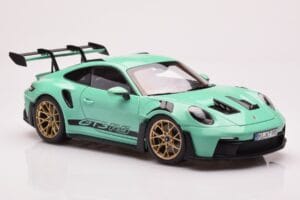 Porsche 911 992 GT3 RS Mint Žalias Norev 1:18 187362 Metalas - nuotrauka 6 iš 8