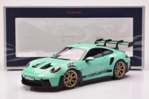 Porsche 911 992 GT3 RS Mint Žalias Norev 1:18 187362 Metalas - nuotrauka 8 iš 8