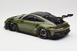 Porsche 911 992 GT3 RS Nato Olive & Black Wheels Minichamps 1:18 110062027 Metalas - nuotrauka 7 iš 8