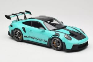 Porsche 911 992 GT3 RS Python Green & Dark Silver Wheels Minichamps 1:18 110062026 Metalas - nuotrauka 6 iš 8