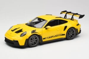Porsche 911 992 GT3 RS Racing Geltonas Norev 1:18 WAP0212810RGT3 Metalas