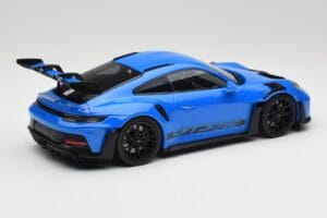 Porsche 911 992 GT3 RS Shark Mėlynas & Juodi Ratai Minichamps 1:18 153062233 Metalas - nuotrauka 2 iš 6