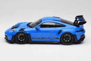 Porsche 911 992 GT3 RS Shark Mėlynas & Juodi Ratai Minichamps 1:18 153062233 Metalas - nuotrauka 3 iš 6