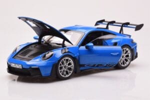 Porsche 911 992 GT3 RS Sharkblue Norev 1:18 187358 Metalas - nuotrauka 2 iš 8