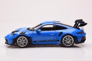 Porsche 911 992 GT3 RS Sharkblue Norev 1:18 187358 Metalas - nuotrauka 4 iš 8