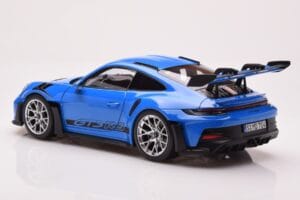 Porsche 911 992 GT3 RS Sharkblue Norev 1:18 187358 Metalas - nuotrauka 7 iš 8