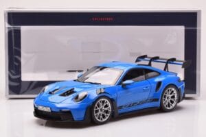Porsche 911 992 GT3 RS Sharkblue Norev 1:18 187358 Metalas - nuotrauka 8 iš 8