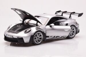 Porsche 911 992 GT3 RS Sidabrinis Metalinis Norev 1:18 187357 Metalas - nuotrauka 2 iš 8