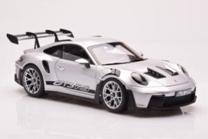 Porsche 911 992 GT3 RS Sidabrinis Metalinis Norev 1:18 187357 Metalas - nuotrauka 6 iš 8