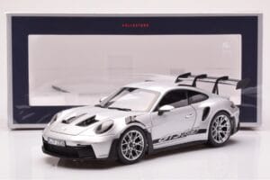 Porsche 911 992 GT3 RS Sidabrinis Metalinis Norev 1:18 187357 Metalas - nuotrauka 8 iš 8